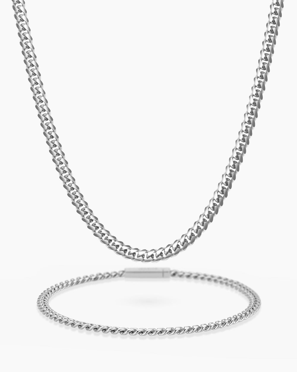 Cuban_Essentials_Set_3mm_BoxClasp_Silver_View1_Tall