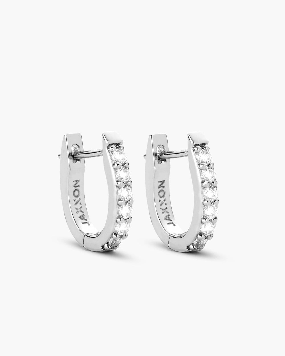 Studded_Huggie_Earrings_Silver_View1_Shopify_Tall_bb699ec6-403f-4909-8e6d-43f181b4a1f2